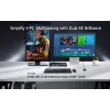 ATEN 2-Port USB 4K HDMI Dual-Display KVMP Slēdzis (ar kabeļiem)