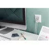 DIGITUS DN-93831 Sejaplāksne multimediju/Keystone moduļiem, balta, 80x80 mm