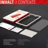 Displex Full Cover rūdīta stikla ekrāna aizsargs Apple iPhone 13 Pro Max 14 Plus, pret skrāpējumiem