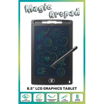 Cellularline LCD Magic Artpad 8,5" zīmēšanas planšete, melna
