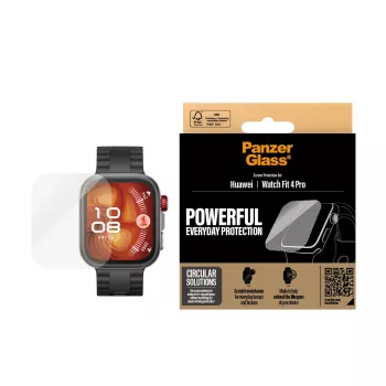 PanzerGlass rūdīta stikla ekrāna aizsargs Huawei Watch Fit 4 Pro