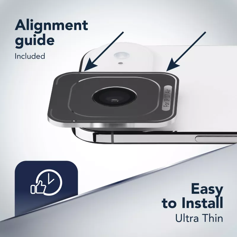 Cellularline Camera Lens Ring - iPhone Air rūdīts stikls kameras aizsardzībai