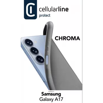 Cellularline Chroma - Galaxy A17 krāsains mīksts gumijas vāciņš, Cover, Samsung, Galaxy A17, 17 cm (6.7 collas), Melns