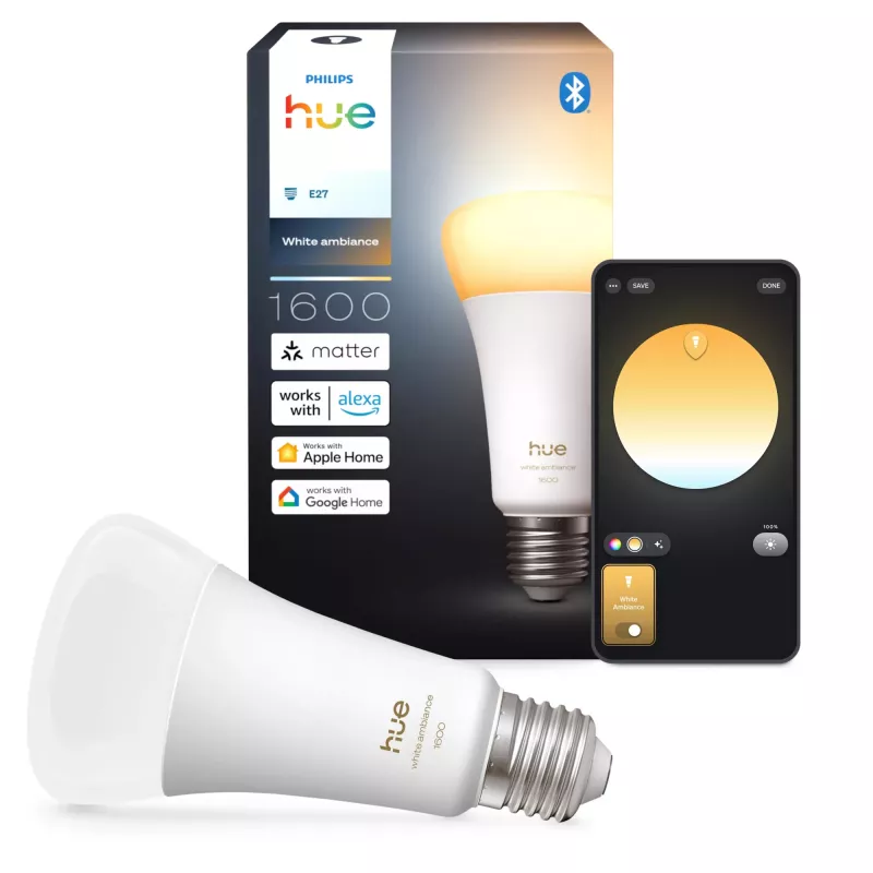 Philips Hue White ambience A67 – E27 viedā spuldze – 1600 lm