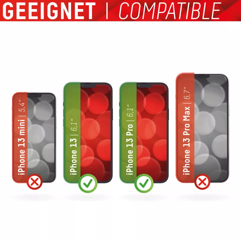 Displex Smart Glass (9H) Apple iPhone 13/13 Pro, montāžas uzlīme, nesalaužams
