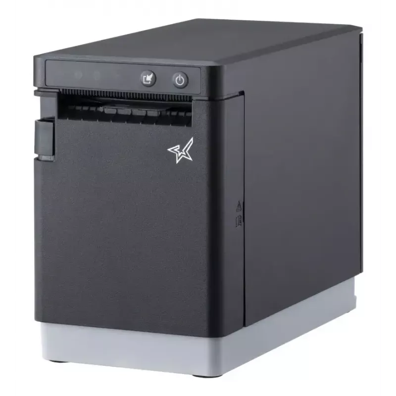 Star Micronics mC-Label2 etiķešu printeris, tiešās termiskās drukas, 300 x 300 DPI, 180 mm/s, vadu un bezvadu Ethernet LAN, Wi-Fi, Bluetooth