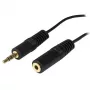 StarTech.com 12 pēdu skaļruņu pagarinātāja audio kabelis, 3.5mm, vīriešu, 3.5mm, sieviešu, 3.7 m, Melns