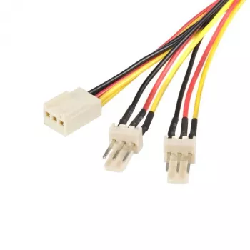 StarTech.com 12 collu TX3 ventilatora sadalītāja kabelis, Molex (3-pin), 2 x Molex (3-pin), 0.3 m, vīrietis, sieviete, taisns