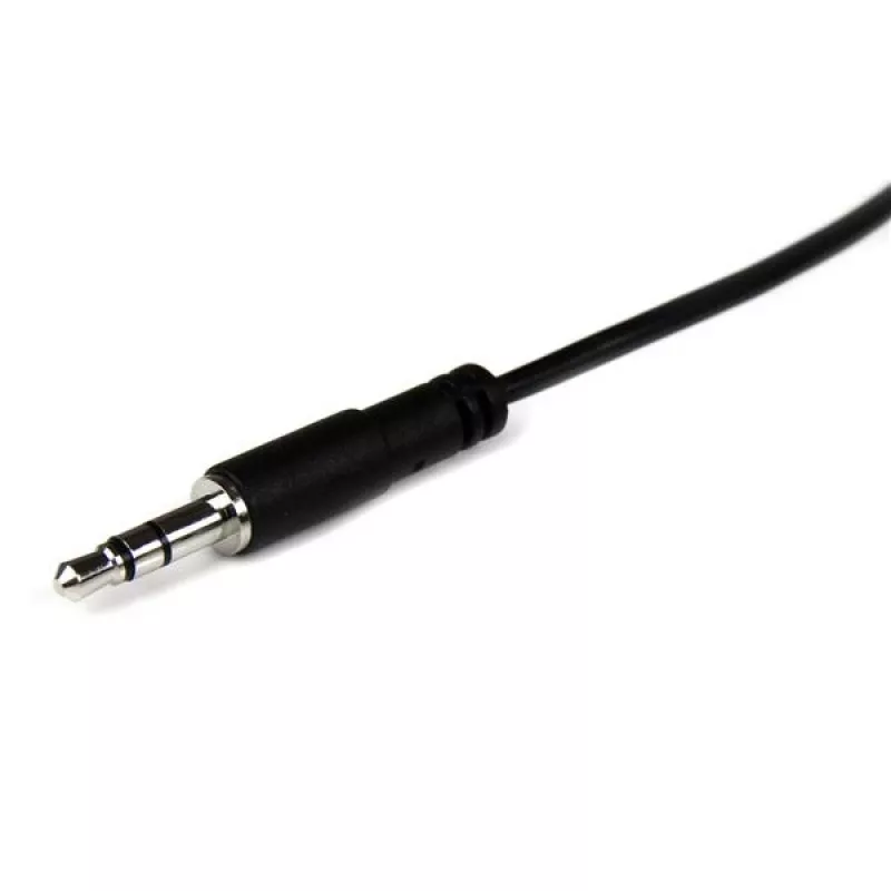 StarTech.com 1 m slims 3,5 mm stereo pagarinātāja audio kabelis - vīrietis/sieviete