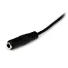StarTech.com 1 m slims 3,5 mm stereo pagarinātāja audio kabelis - vīrietis/sieviete