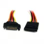 StarTech.com SATA strāvas pagarinātāja kabelis, 15-pin, 0.3 m, tēviņš/mātīte