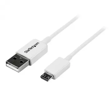 StarTech.com 2m balts Micro USB kabelis - A uz Micro B