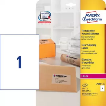 Pašlīmējošā etiķete Avery L7567-25