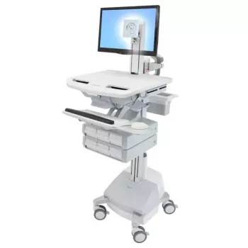 Multividu ratiņi Ergotron StyleView alumīnija pelēkā baltā krāsā
