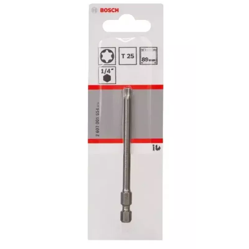 Uzgriežņu uzgalis Bosch 2607001654 T25 īpaši ciets 89mm