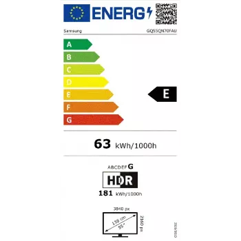 Samsung GQ55QN70FAU 139.7 cm (55 colli) 4K Ultra HD Smart TV Wi-Fi Melns