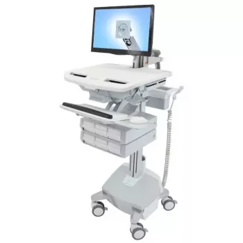 Multividu ratiņi Ergotron StyleView alumīnija pelēkā un baltā krāsā
