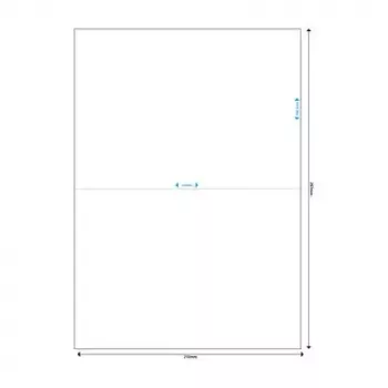 Pašlīmējošās etiķetes MediaRange MRINK141 (210x148.5 mm, 100 gab., 50 loksnes)