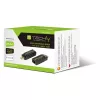 Techly IDATA EXT-E70S AV raidītājs un uztvērējs, HDMI pagarinātājs, melns