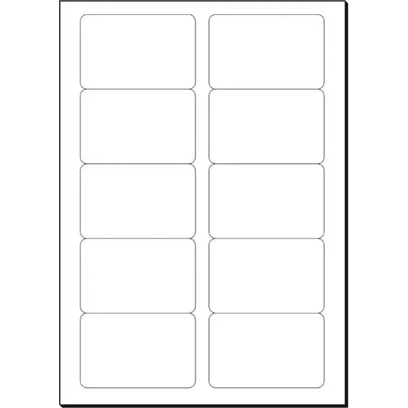 Biznesa kartītes Sigel LP799, matētas, noapaļoti stūri, 85x55 mm, 225 g/m², 40 loksnes (400 kartītes)