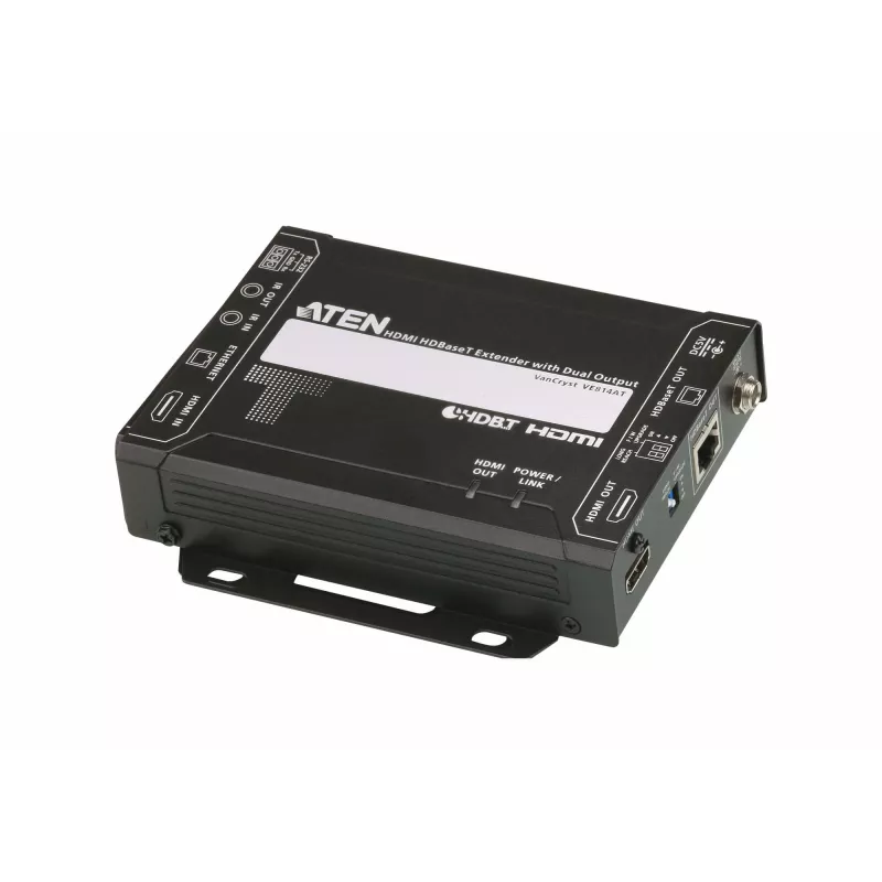 HDMI pagarinātājs ATEN VE814A-AT-G (raidītājs un uztvērējs) – HDBaseT, 4K, 100 m