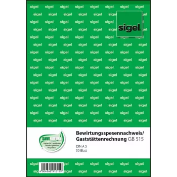 Biznesa veidlapa Sigel GB515 A5 balta 50 lapas