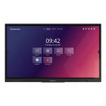 Interaktīvais plakanā ekrāna panelis Kindermann TD-1165² 65 collu skārienjūtīgs LED 4K Ultra HD