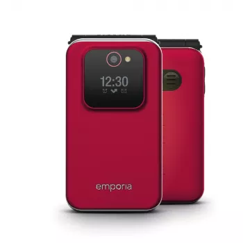 Emporia JOY atvāžamais telefons 7.11 cm (2.8 inch) 113 g Melns, Sarkans