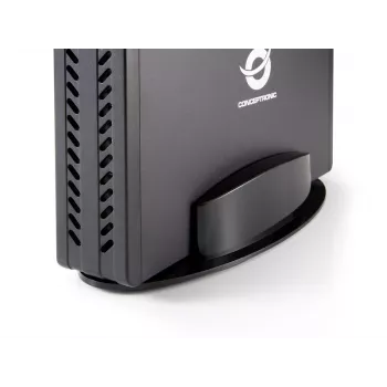 Conceptronic 3.5 collu cietā diska kaste, HDD korpuss, 3.5 collu, Serial ATA, Serial ATA II, Serial ATA III, 0.48 Gbit/s, USB savienojums, Melns