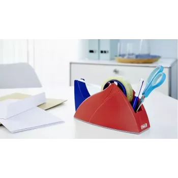 Lentes dozators TESA Easy Cut Desk Dispenser Professional zils/sarkans