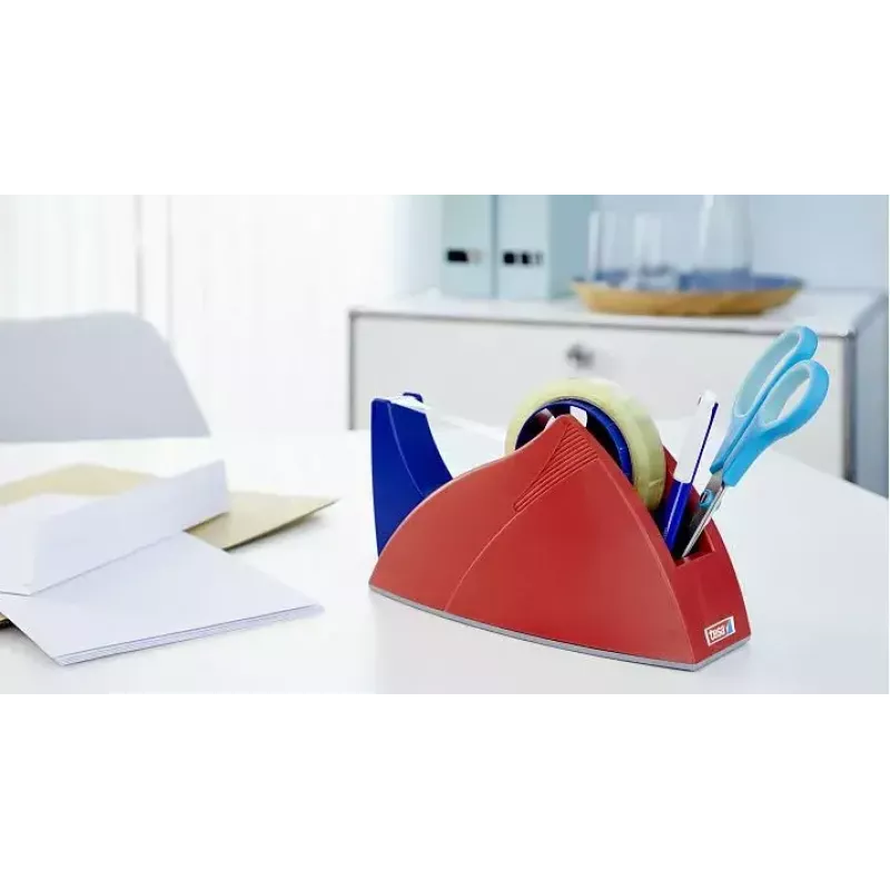Lentes dozators TESA Easy Cut Desk Dispenser Professional zils/sarkans