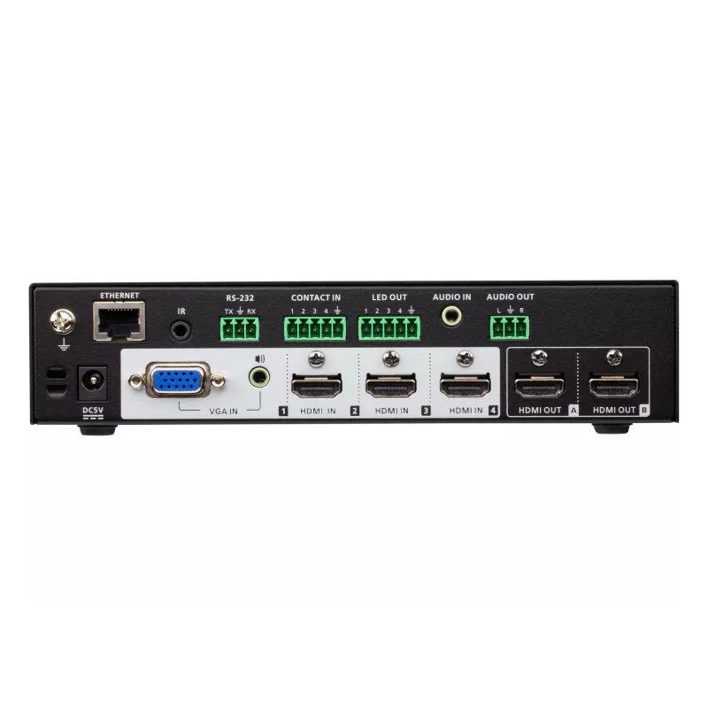 ATEN VP1420 4 x 2 True 4K prezentāciju matricas komutators, video/audio, galda modelis