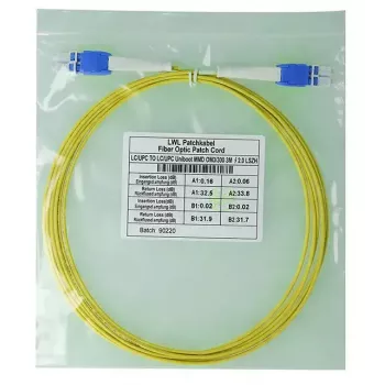 BlueOptics SFP8181BU3MK InfiniBand optiskā šķiedra kabelis 3 m LC Dzeltens