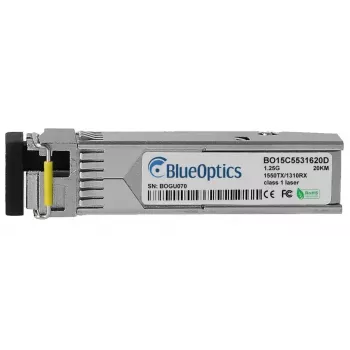 SFP raidītājmodulis BlueOptics SFP-GIG-BB LX/LC EEC-BO, optiskā šķiedra, 20000 m