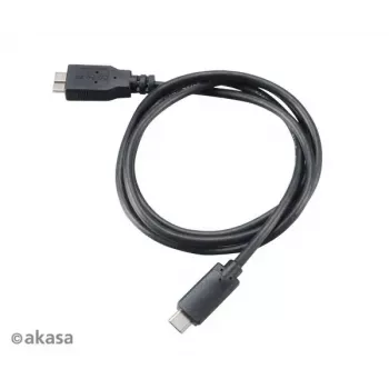 USB kabelis Akasa C/micro-B 1m Melns