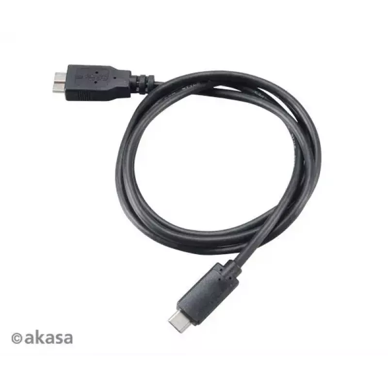 USB kabelis Akasa C/micro-B 1m Melns