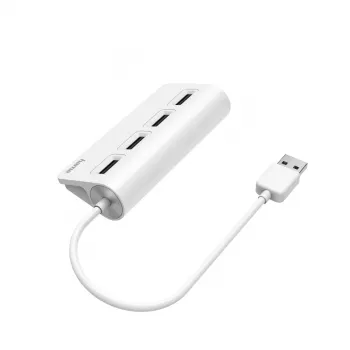 Hama 00200120 USB 2.0 centrmezgls 480 Mbit/s Balts