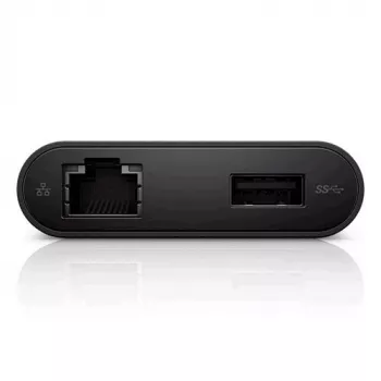 DELL YRPDK USB-C uz HDMI/VGA/Ethernet/USB 3.0 adapter melns