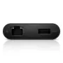 DELL YRPDK USB-C uz HDMI/VGA/Ethernet/USB 3.0 adapter melns