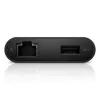 DELL YRPDK USB-C uz HDMI/VGA/Ethernet/USB 3.0 adapter melns