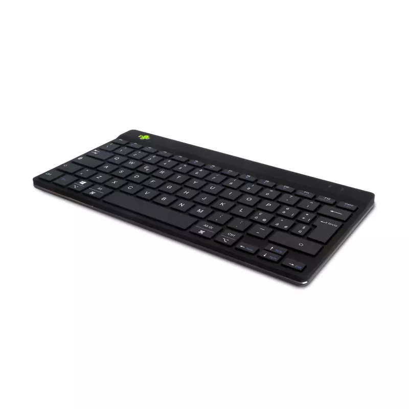 R-Go Tools ergonomiskā tastatūra R-Go Compact Break, kompakta tastatūra ar pārtraukuma programmatūru, QWERTY (IT), Bluetooth, melna