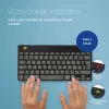 R-Go Tools ergonomiskā tastatūra R-Go Compact Break, kompakta tastatūra ar pārtraukuma programmatūru, QWERTY (IT), Bluetooth, melna