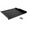 Rack plaukts Equip Fixed Shelf 19 inch 1U 600mm Melns