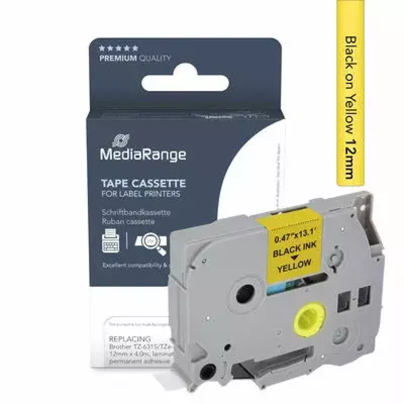 MediaRange MRBTZ631S lentes kasetne Brother TZ-631S saderība