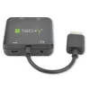 Techly IDATA-HDMI-VGA8 HDMI audio ekstraktors ar stereo mini jack, TOSLINK, HDMI un Micro-USB Type B ligzdām