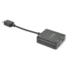 Techly IDATA-HDMI-VGA8 HDMI audio ekstraktors ar stereo mini jack, TOSLINK, HDMI un Micro-USB Type B ligzdām