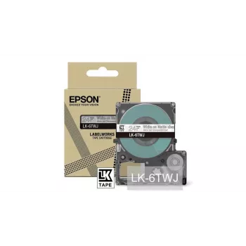 Līmlentes kārtridžs Epson LK-6TWJ Caurspīdīga Balta Termopārnese 2.4 cm