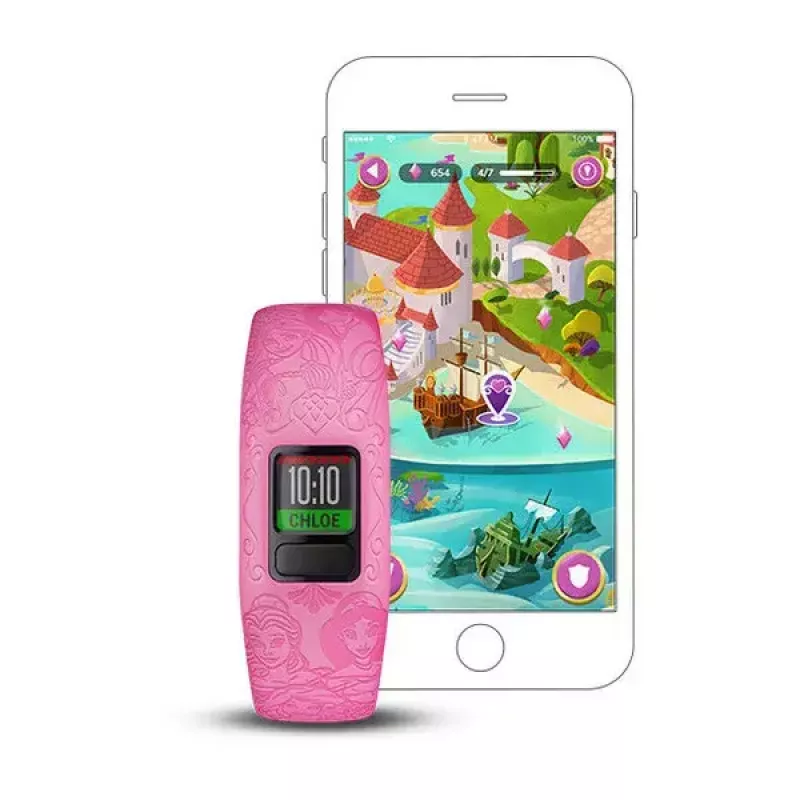 Rokassprādzes aktivitāšu izsekotājs Garmin Vivofit Jr.2 Rozā MIP displejs 88x88
