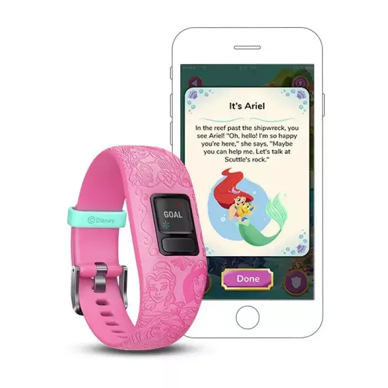 Rokassprādzes aktivitāšu izsekotājs Garmin Vivofit Jr.2 Rozā MIP displejs 88x88