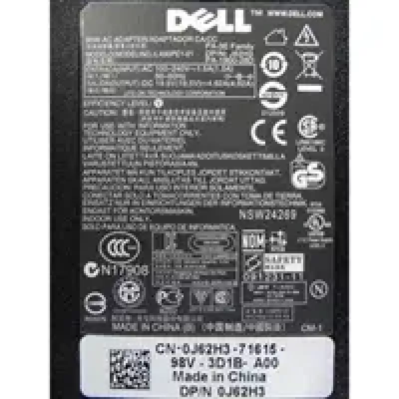 DELL J62H3 tīkla adapteris / invertors iekštelpām 90 W Melns
